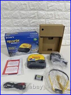 SONY Sports Discman ESP Portable CD Compact Disc Player D-451SP Yellow (RARE)