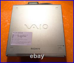 SONY VAIO PCGA-CD51 External Portable CD-ROM Player Used Japan Tested + FLOPPY