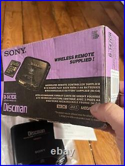 SONY Vintage CD Compact Player Sony Discman MEGABASS DC-147CR Box Box