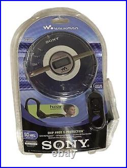 SONY WALKMAN Blue D-EJ100 G-Protection CD 2004 FACTORY SEALED but Damaged Seal
