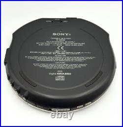 SONY WALKMAN D-E990 Silver Portable CD Player G-Protection JP Very Good