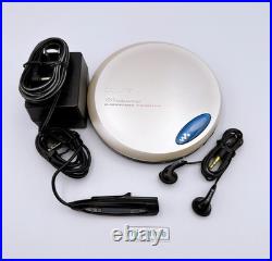SONY WALKMAN D-EJ775 Silver Portable CD Player G-Protection JP Very Good