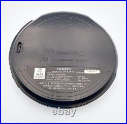 SONY WALKMAN D-EJ775 Silver Portable CD Player G-Protection JP Very Good