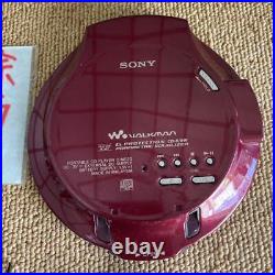 SONY WALKMAN D-NE20 CD player red from Japan