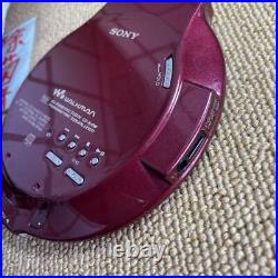 SONY WALKMAN D-NE20 CD player red from Japan