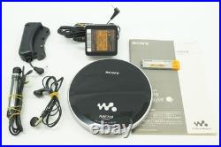 SONY WALKMAN D-NE730 Black CD Player MP3 ATRAC Playback Vintage with Box r#