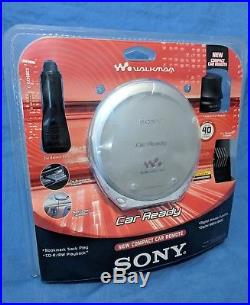 SONY WALKMAN Portable CD Player D-EJ368CK Car Ready System Sealed Package