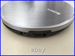 SONY Walkman D-NE830 CD Compact Disc Portable Player Silver with Remote & Cable