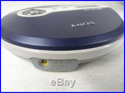 SONY Walkman D-NF340 Blue Portable CD/MP3 Player FM Radio G-Protection Mega Bass