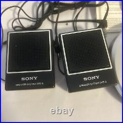 SONY Walkman Portable CD Player With Speakers WithHeadphones D-EJ611 WORKS