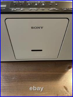 SONY ZS-E80 CD player Personal audio system Radio Silver AM/FM Japan compact
