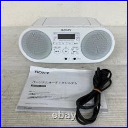 SONY ZS-S40 Personal Audio System CD Player White Working