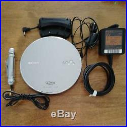 SONY portable CD player D-NE830 remote control, AC adapter, dry battery box