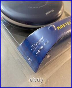 Sealed NOS SONY Walkman D-NE005 Blue Portable MP3/CD Player LCD Display Rare