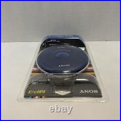 Sealed New SONY Walkman D-NE005 Blue Portable MP3/CD Player LCD Display Rare