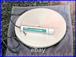 Slim Sony D-EJ955 Silver CD Walkman+ACCESSORIES, working Collectable