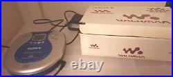 Soney Walkman D-E88 Portable MP3/VCD Player Blue Portable Boxed 1995 Pre USB