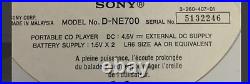 Sony ATRAC/MP3 CD Walkman Silver D-NE700