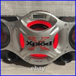 Sony Boombox Xplod CFD-G700CP CD/Radio/Cassette 20w Portable Stereo Tested Loud