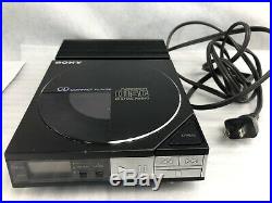Sony CD Compact Disc Player D-14 + Adaptor Ac-d50 Tested Working Discman Loud