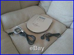 Sony CD Discman D-E805 ESP2 Portable CD Player Aluminum Cover Very Rare
