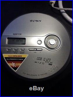 Sony CD MP3 Walkman D-NE240 Portable CD Player G Protection Digital Mega Bass