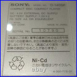 Sony CD Retro Diskman Walkman D -140 SP pink MEGA BASS 1 BIT DAC audio used