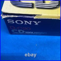 Sony CD Walkman D-C20 CD Player Light Use Working Boxed Amazing Find Discman