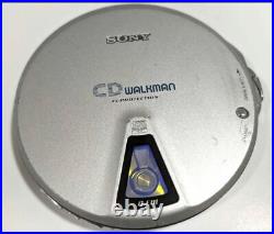 Sony CD Walkman D-E01 G? Protection Portable Player Silver With Battery Case