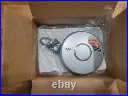 Sony CD Walkman D-EJ011 Portable New Old Stock Silver Factory Re-furb NIB