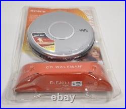 Sony CD Walkman D-EJ011 Silver Portable CD-R Player 2007 Brand New
