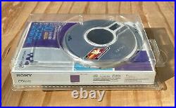 Sony CD Walkman D-EJ120 Portable Player G-Protection CD-R/RW Playback Silver NOS