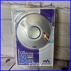 Sony CD Walkman D-EJ120 Portable Player G-Protection CD-R/RW Playback Silver New