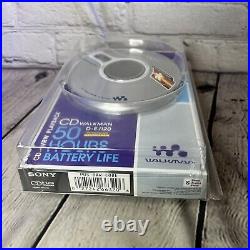 Sony CD Walkman D-EJ120 Portable Player G-Protection CD-R/RW Playback Silver New