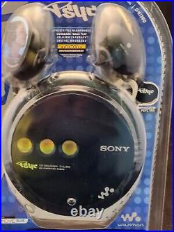 Sony CD Walkman D-EJ360 Psyc Personal Compact Disc Player Move Blue SEALED