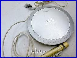 Sony CD Walkman D-EJ720 Silver Portable Disc Player with Remote & Earphones