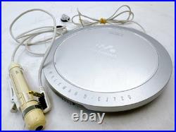 Sony CD Walkman D-EJ720 Silver Portable Disc Player with Remote & Earphones