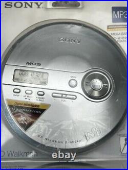 Sony CD Walkman D-NE240 Brand New Rare Portable Disc G Protection Bass