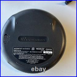 Sony CD Walkman D-NE306CK Portable CD Player With Remote RM-MC25C See Descriptio