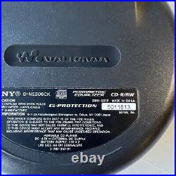 Sony CD Walkman D-NE306CK Portable CD Player With Remote RM-MC25C See Descriptio