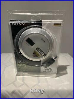 Sony CD Walkman D-NE330 Silver and White ATRAC MP3 NEW Sealed In Package