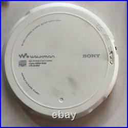 Sony CD Walkman Model D-EJ800 Color White Portable Player With Accessories Used