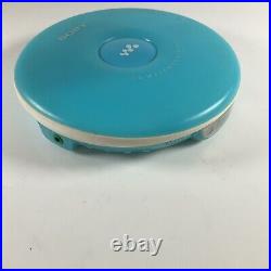 Sony CD Walkman Personal CD Player Blue (D-EJ001/L)- Tested Working