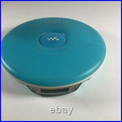 Sony CD Walkman Personal CD Player Blue (D-EJ001/L)- Tested Working