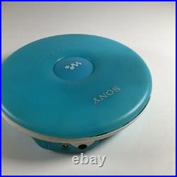 Sony CD Walkman Personal CD Player Blue (D-EJ001/L)- Tested Working