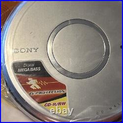 Sony CD Walkman Silver D-EJ011 Portable CD-R/RW Player 2007 BRAND NEW Sealed NOS