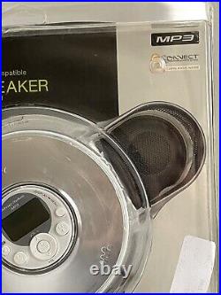 Sony CD Walkman + Speaker MP3 ATRAC3plus Player D-NE329SP Battery 41 H Life NIB