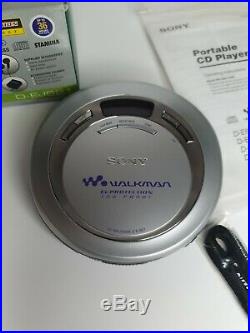 Sony CD Walkman portable cd player / Discman Model D-EJ621 Silver NEW