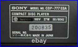 Sony CDP-X777ESA Compact Disc CD Player in Very Good Condition