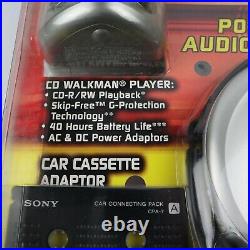 Sony CDSRSBJPKG D-EJ368CK CD Walkman NOS Sealed Car Remote Adapter Speakers